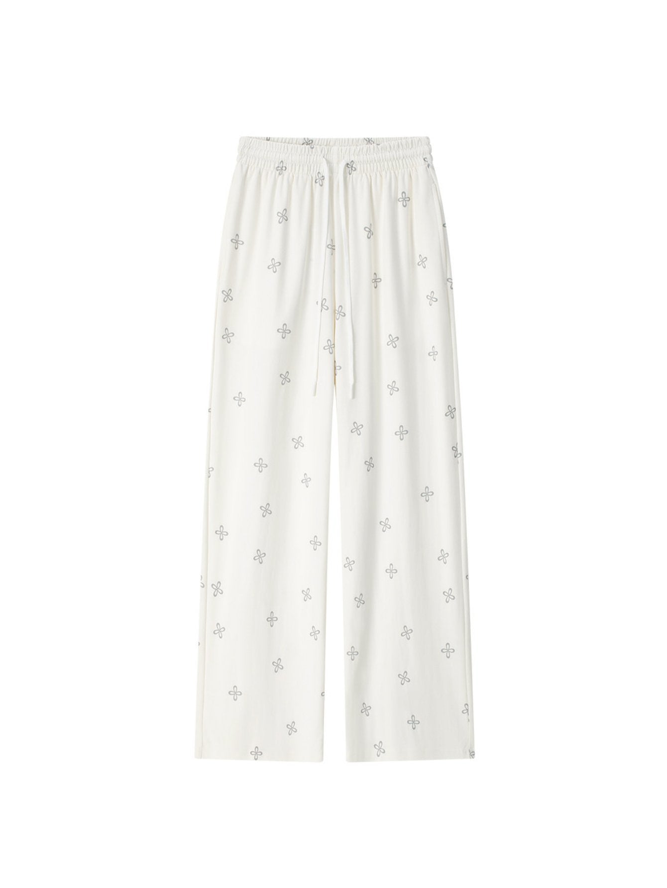 High Waisted Printed Wide Leg Pants