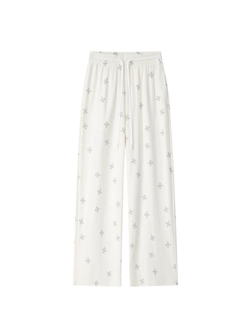 High Waisted Printed Wide Leg Pants