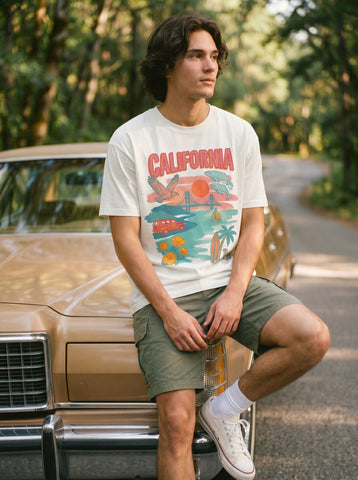 Vintage California Graphic Crewneck T-Shirt