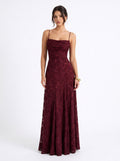 Cowl Neck Floral Maxi Dress