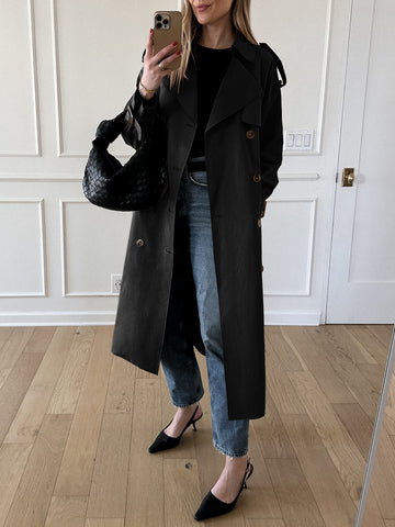Classic Double Breasted Trench Coat