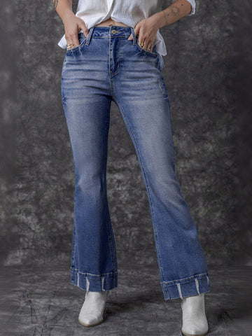 High Waist Flare Leg Jeans