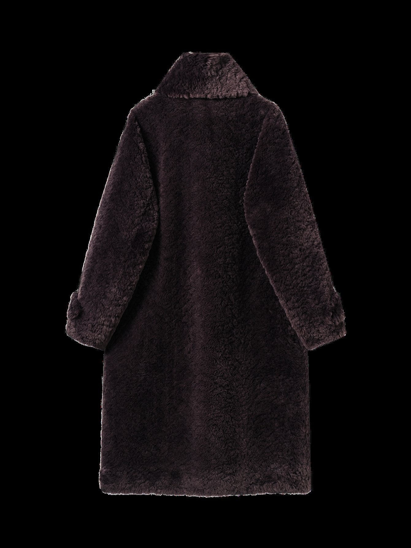 Cozy Double Breasted Faux Fur Coat