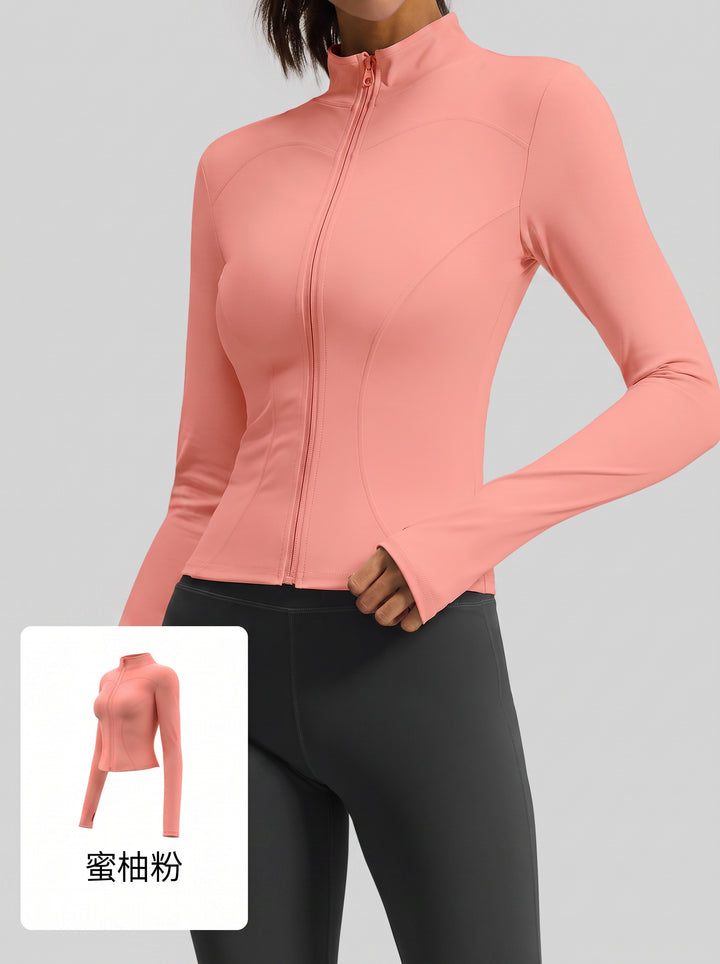 Slim Fit Thumbhole Athletic Jacket