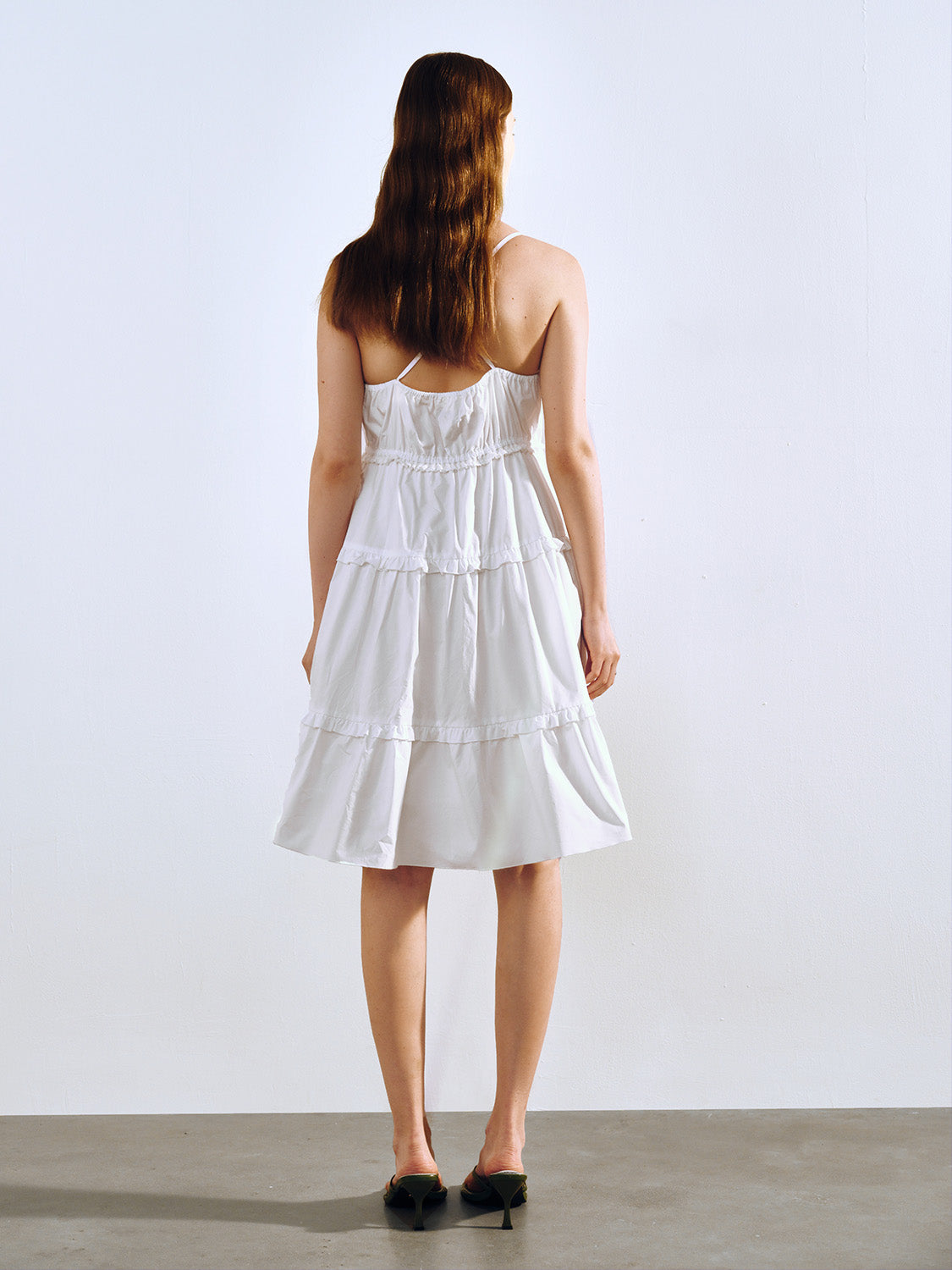Urban Revivo A-Line Cami Dress-White