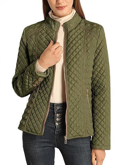 Lightweight Quilted Stand Collar Jacket