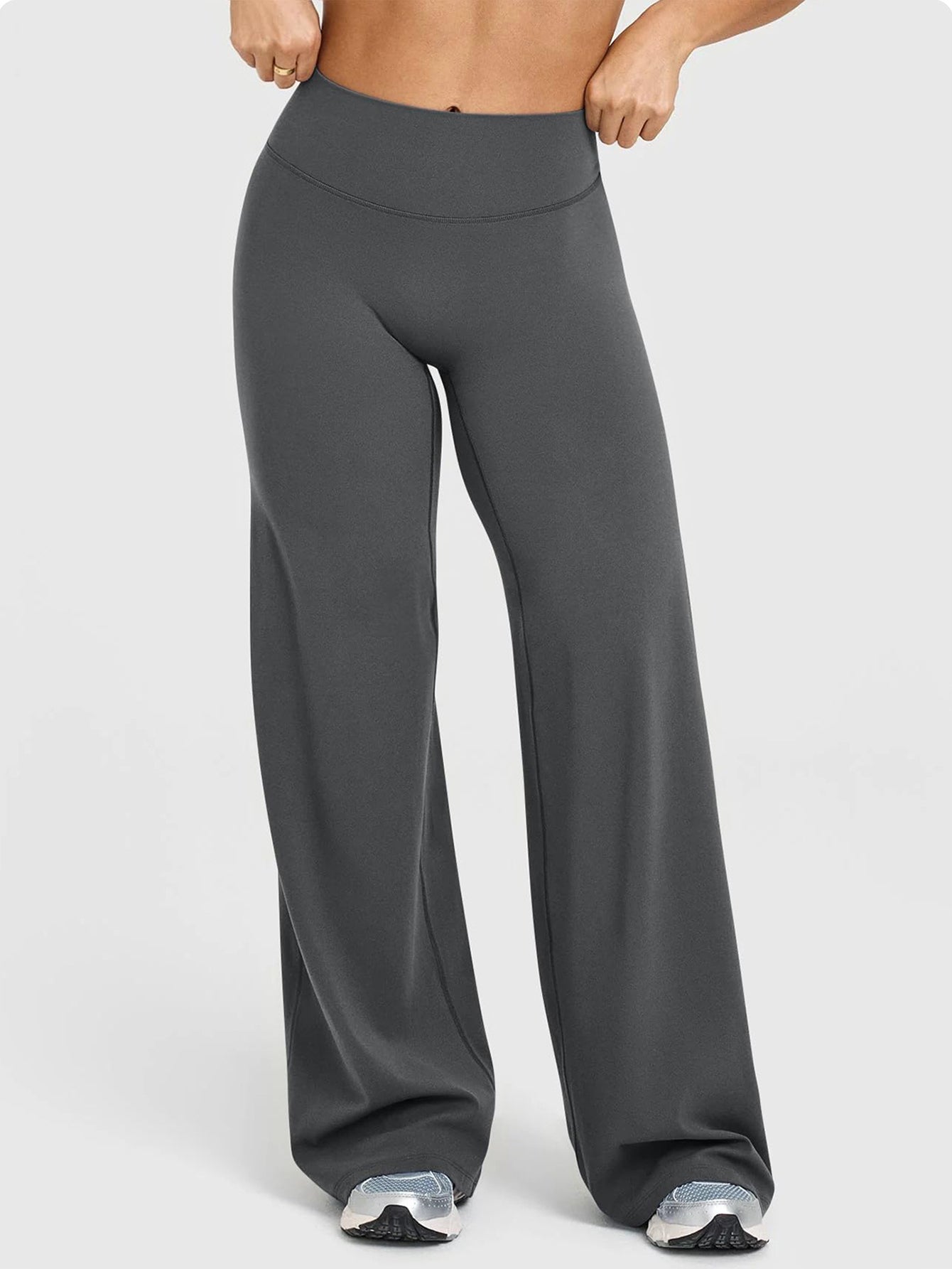 High-Waisted Wide-Leg Comfy Yoga Pants-Multicolor