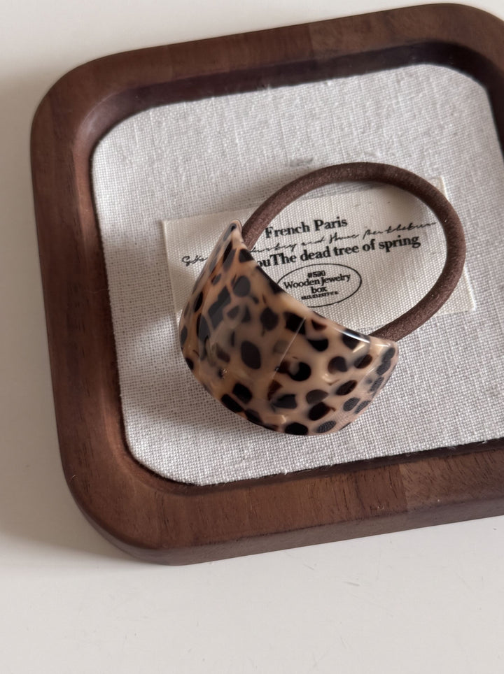 Leopard Print Heart Shape Hair Claw