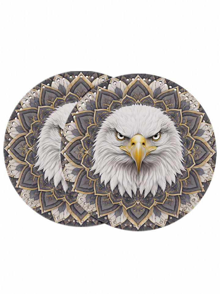 Eagle Mandala Graphic Crochet Basket Bottom
