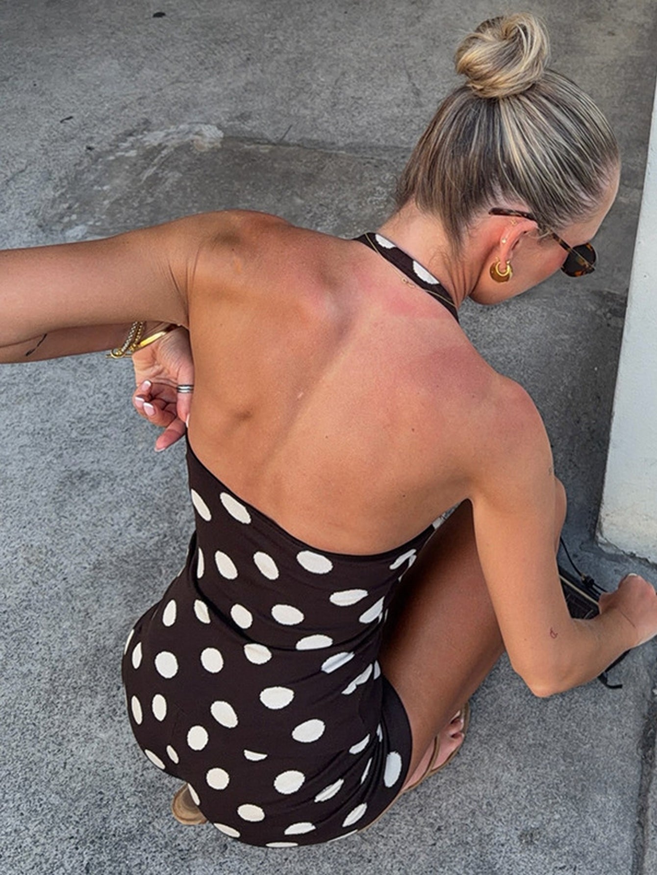 Polka Dot Racerback Short Set