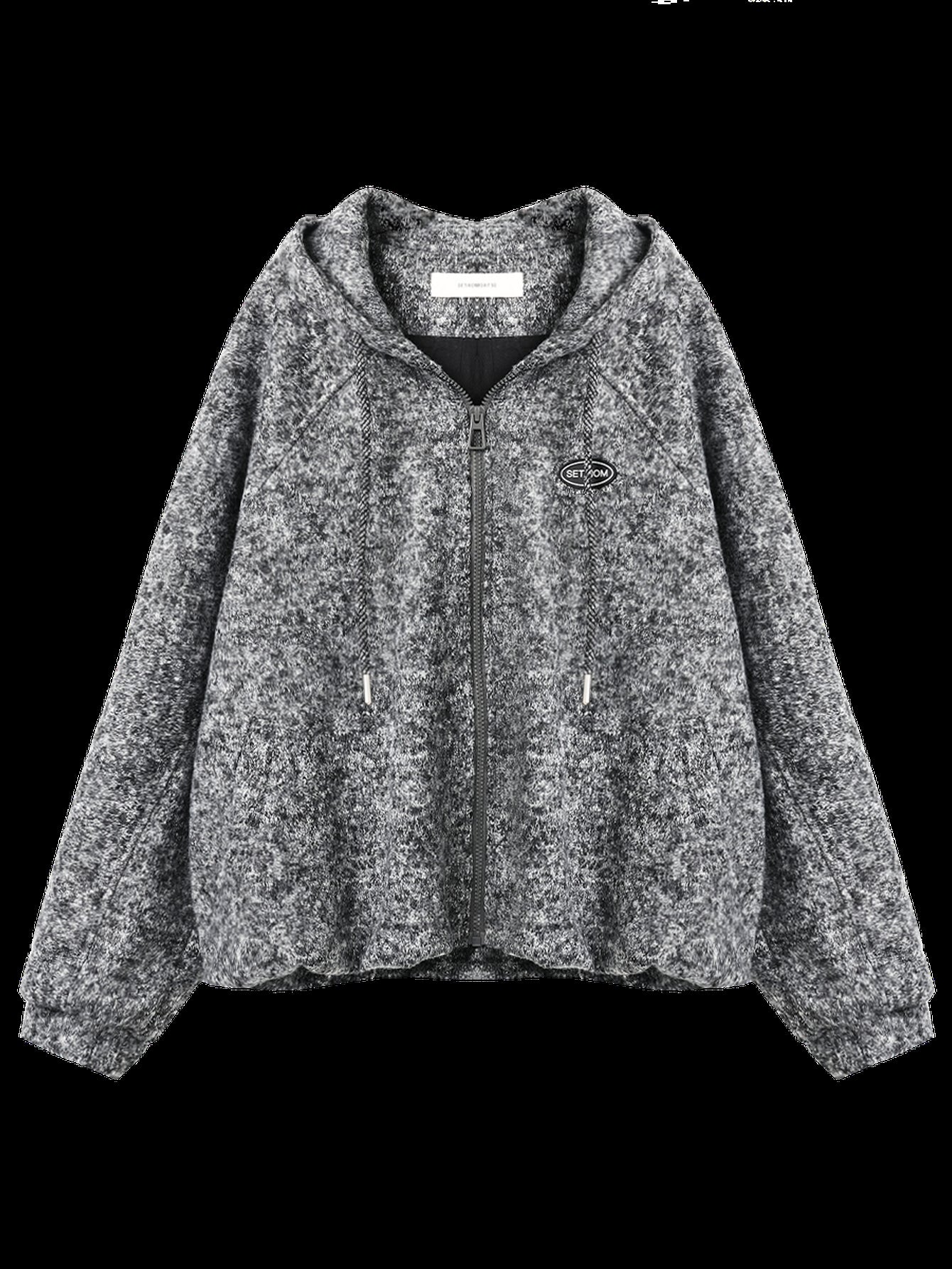 Cozy Fuzzy Zip Up Hoodie Jacket