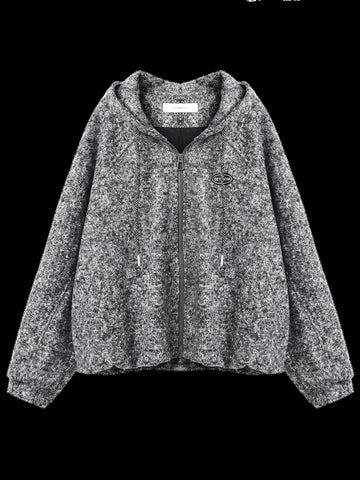 Cozy Fuzzy Zip Up Hoodie Jacket