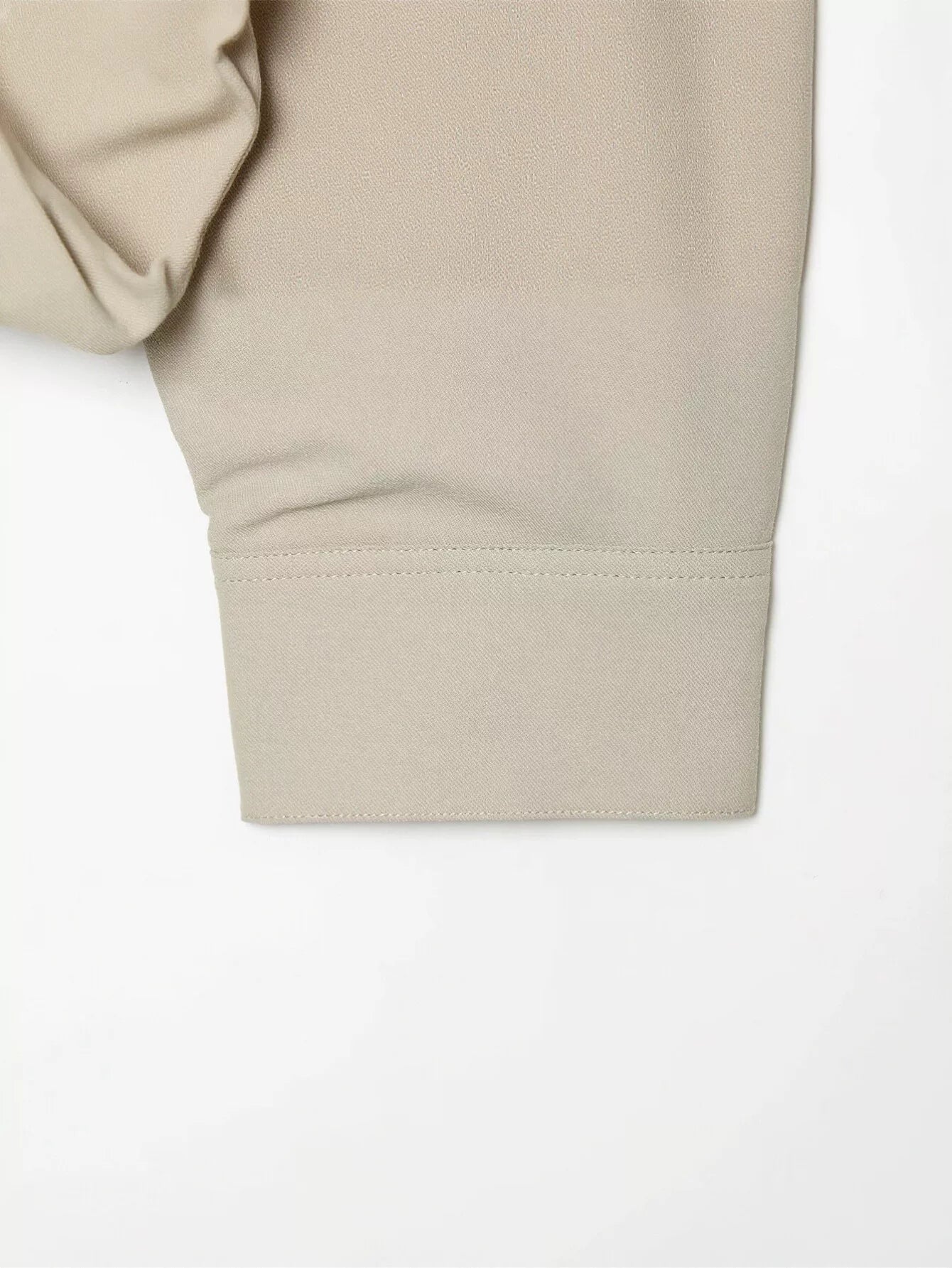 Cropped Ruched Hem Zip Up Jacket