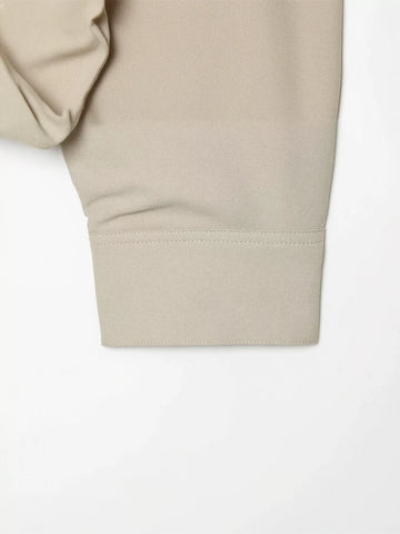 Cropped Ruched Hem Zip Up Jacket