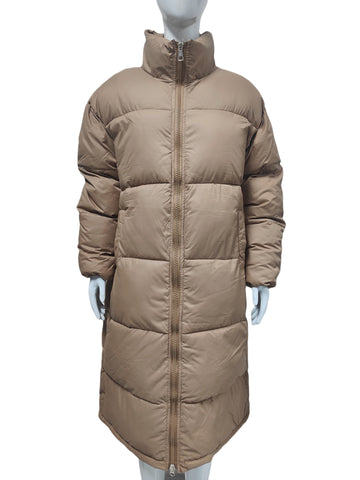 Slim Fit Long Puffer Coat