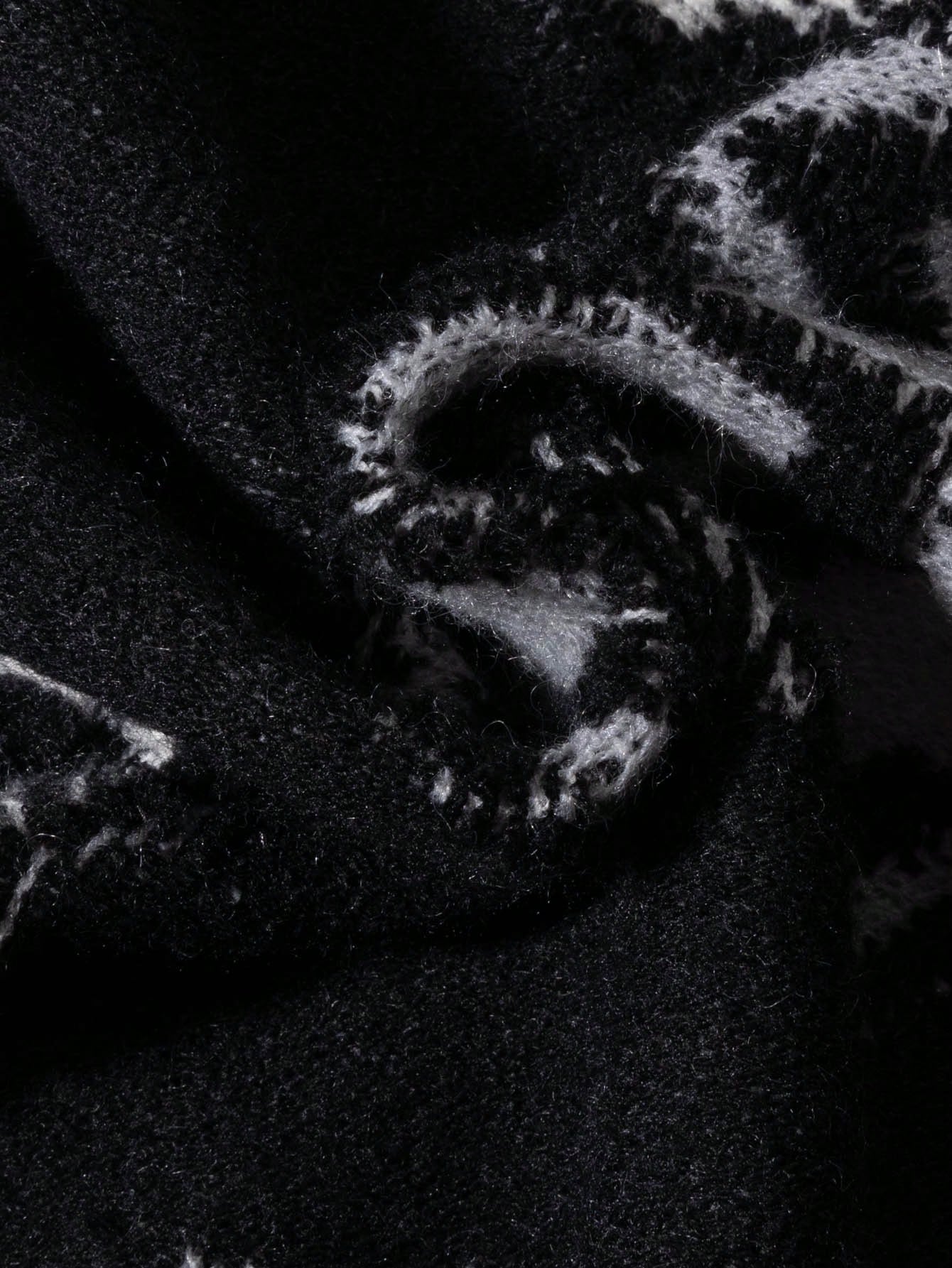 Distressed Gothic Cross Print Sweater