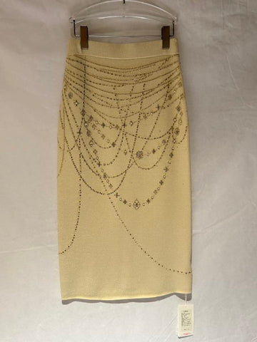 Embellished High Waist Pencil Skirt