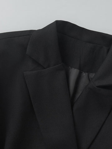 Elegant Double Breasted Blazer Dress