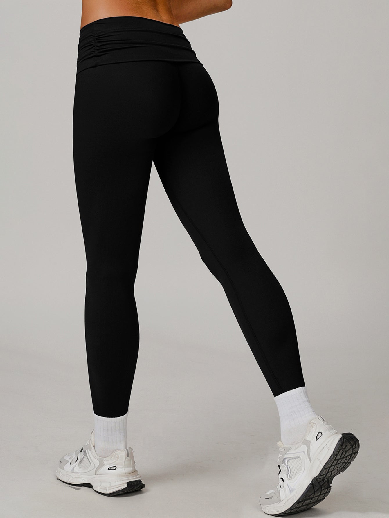 High Waisted Stacked Design Leggings