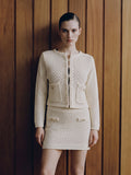 Cozy Textured Knit Skirt Set