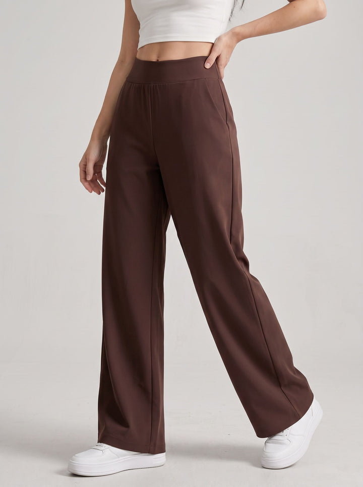 High Waisted Pockets Wide Leg Yoga Pants