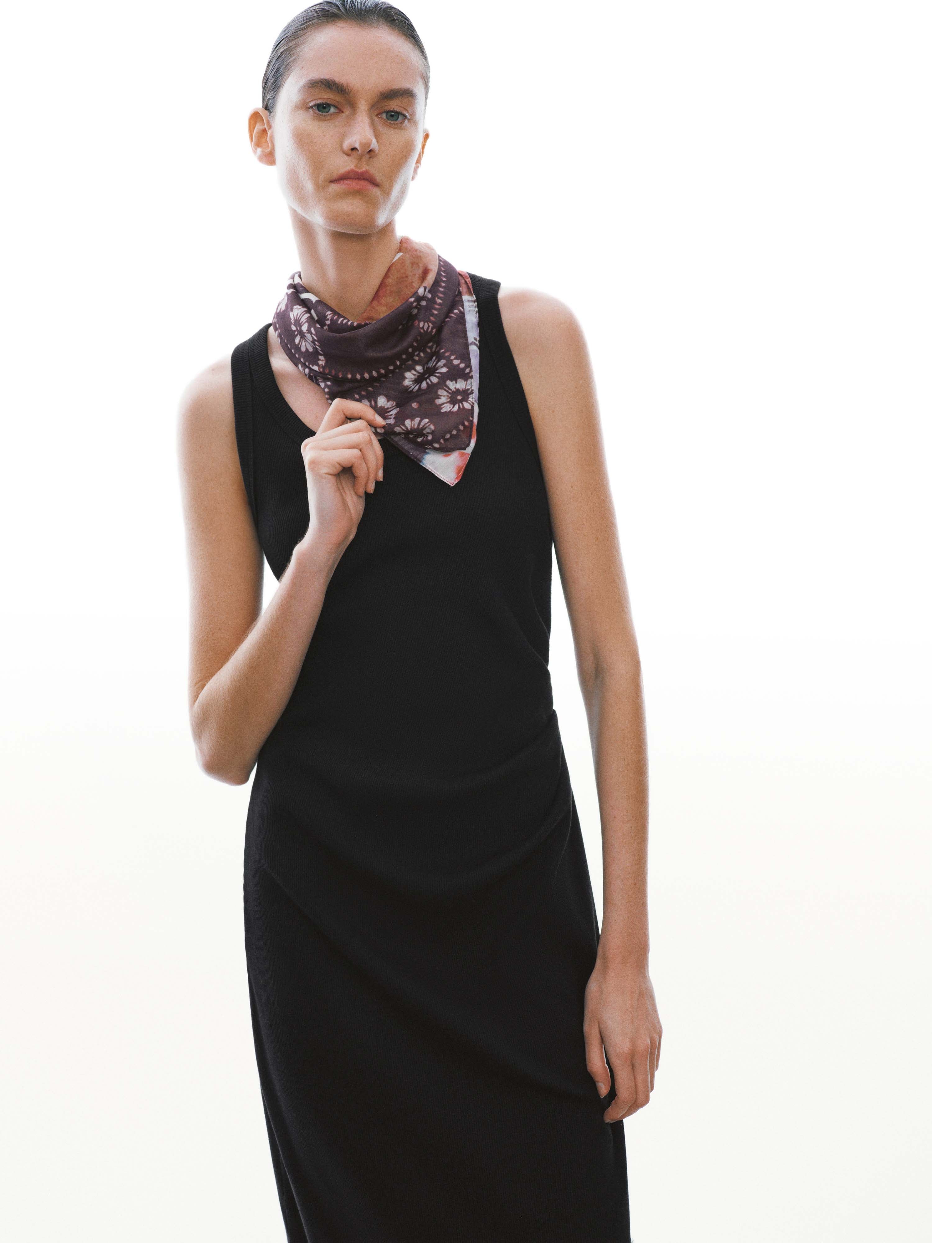 Asymmetric Lace Trim Sleeveless Skinny-Fit Midi Dresses