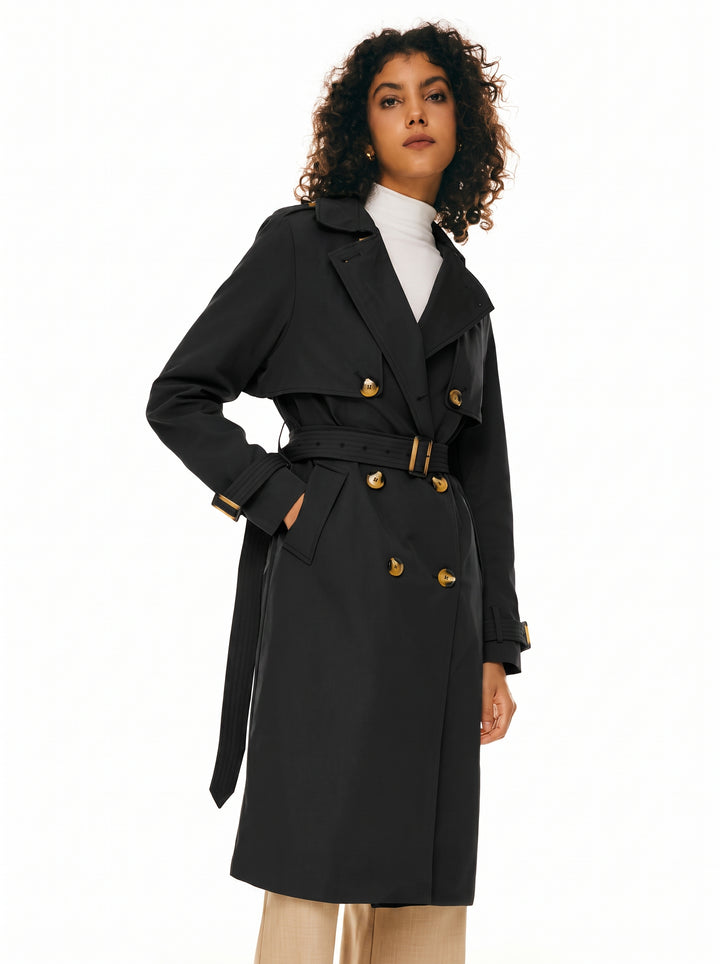 Classic Double Breasted Trench Coat