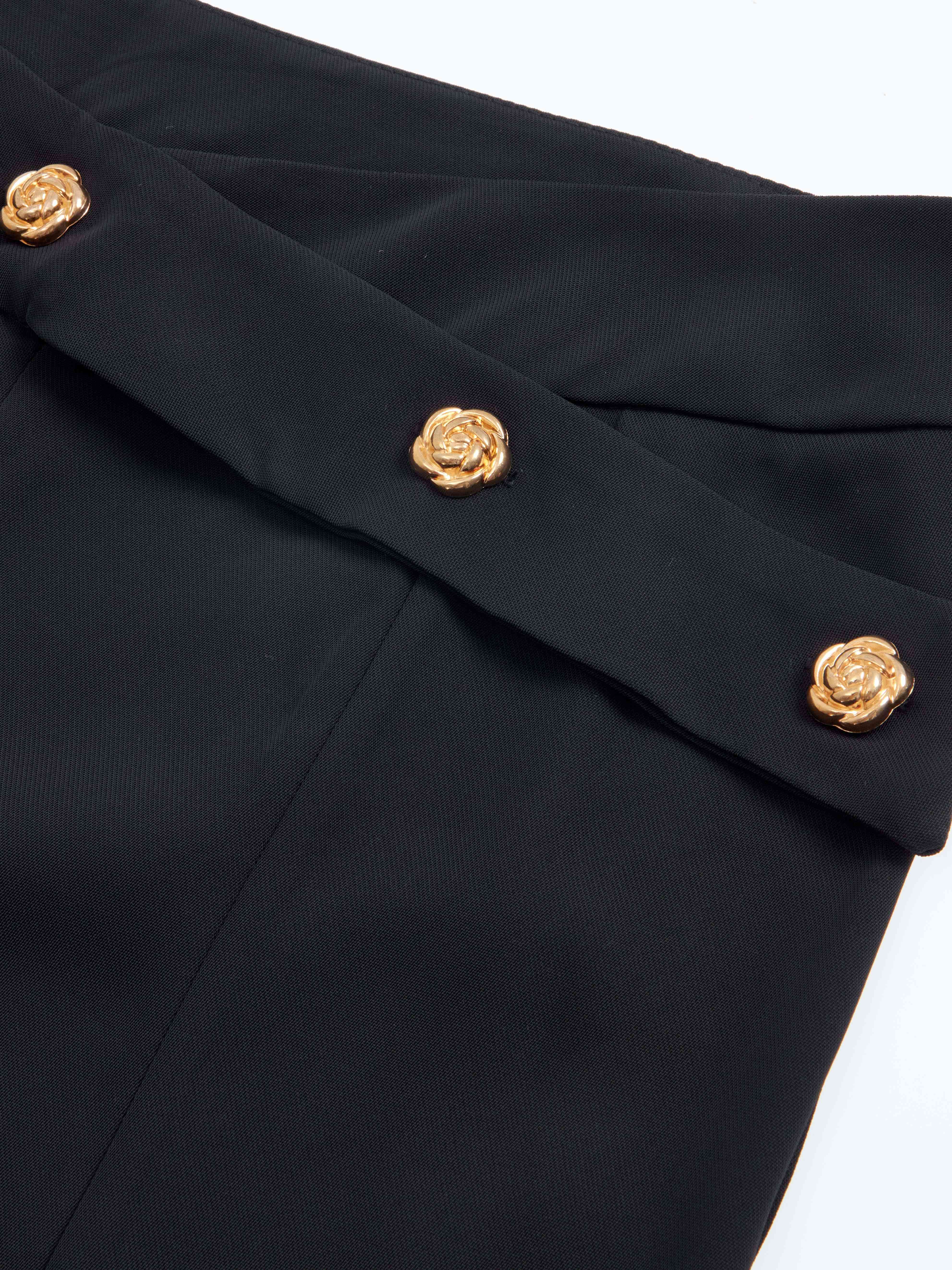 High Waisted Split Hem Trousers