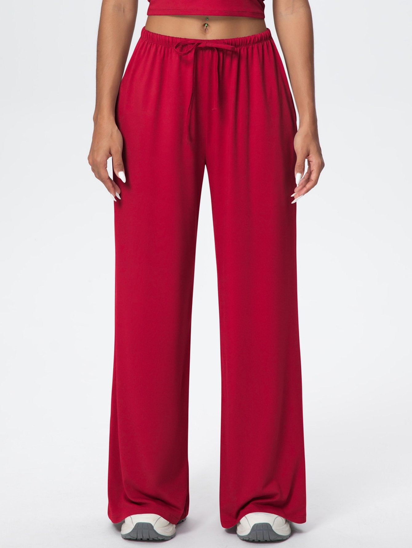 Buttery Soft Drawstring Wide Leg Pants