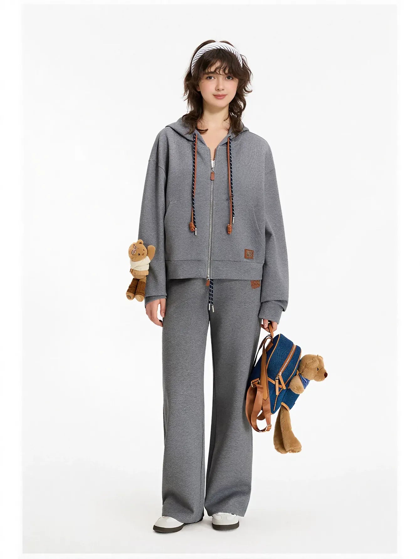 Comfy Drawstring Wide Leg Sweatpants