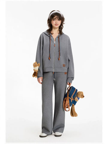 Comfy Drawstring Wide Leg Sweatpants