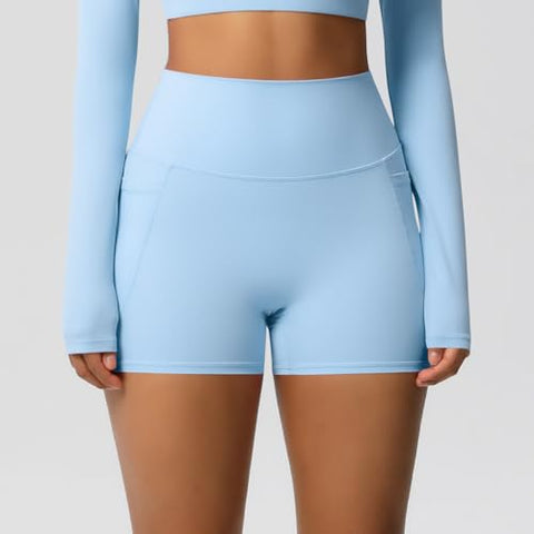 High Waisted Pocket Workout Shorts