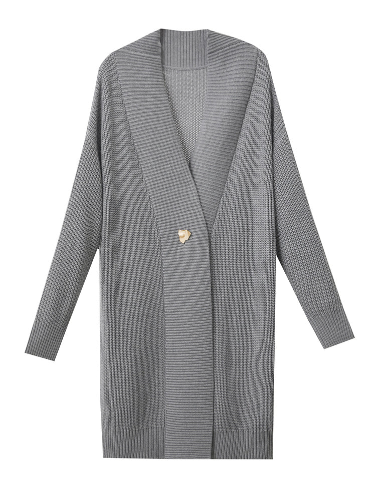 Cozy Oversized Ribbed Knit Cardigan
