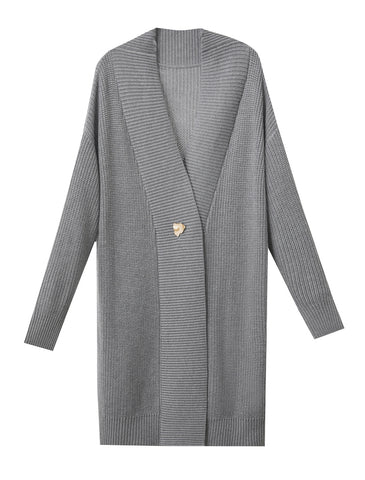 Cozy Oversized Ribbed Knit Cardigan