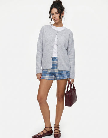 Soft Brushed Button Front Cardigan