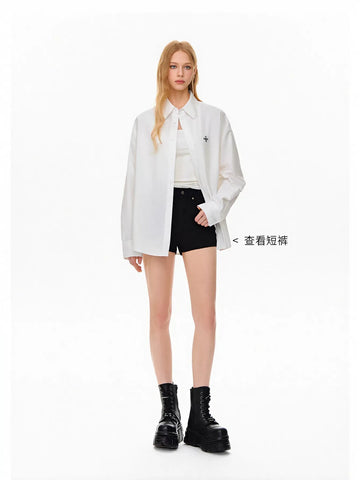 Oversized Casual Button Down Shirt