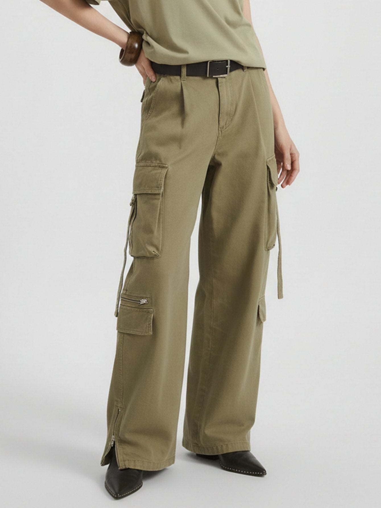 Pure Cotton Cargo Trousers