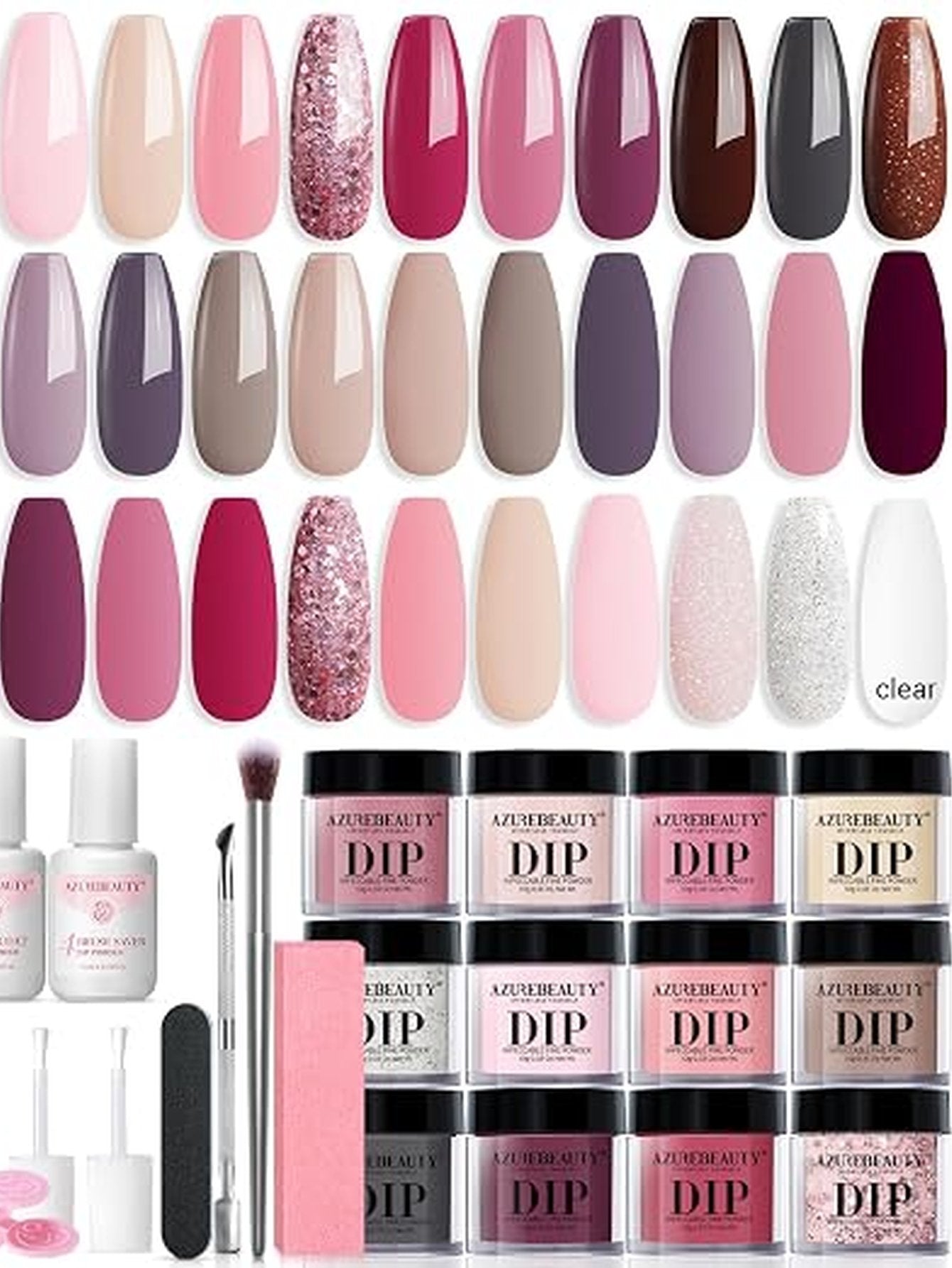 Long Lasting Professional Dip Powder Nail Kit