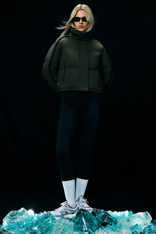 Cropped Sporty Puffer Jacket