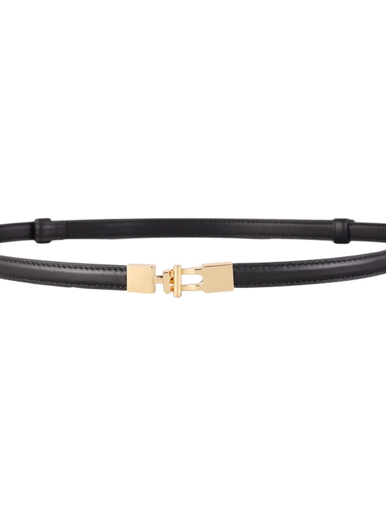 Minimalist Slim Leather Waist Belt