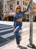 Pearl Embellished High Waisted Jeans