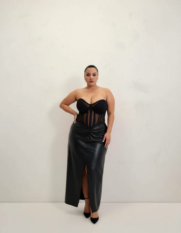 Plus Size Overskirt Autumn Winter Casual Fit Women's Clothing Style Leisure Suitable For Plus Size Half Skirt