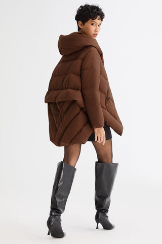 Oversized Quilted Wrap Puffer Jacket