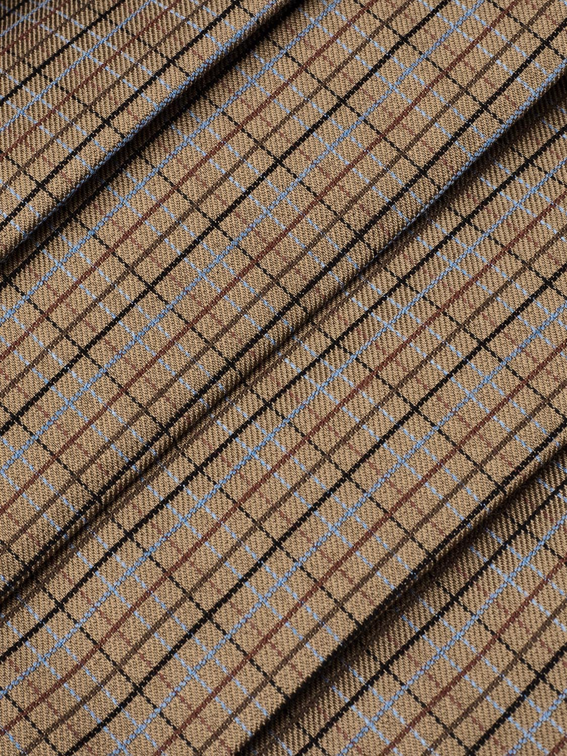 Urban Revivo 2 In 1 Layered Check Midi Skirts-Brown Check