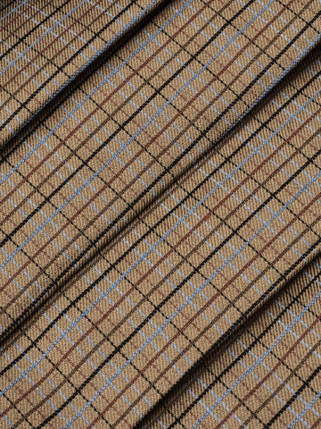 Urban Revivo 2 In 1 Layered Check Midi Skirts-Brown Check