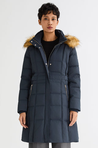Faux Fur Hooded Puffer Coat