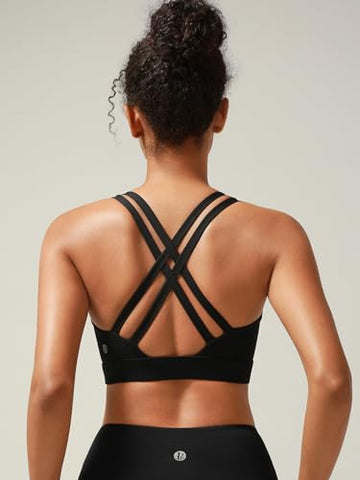 Criss Cross Strappy Yoga Sports Bra