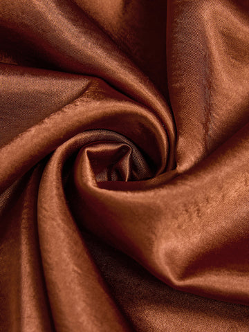 High Waisted Pleated Satin Midi Skirt