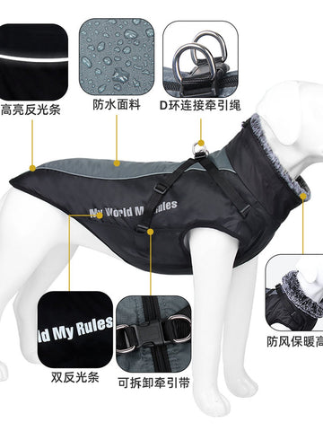 Warm Waterproof Reflective Dog Winter Jacket