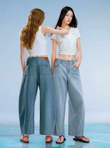 High Waisted Wide Leg Jeans